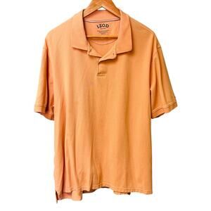 IZOD Heritage Polo Shirt XXL Orange Logo Casual Work‎ Short Sleeve Men’s